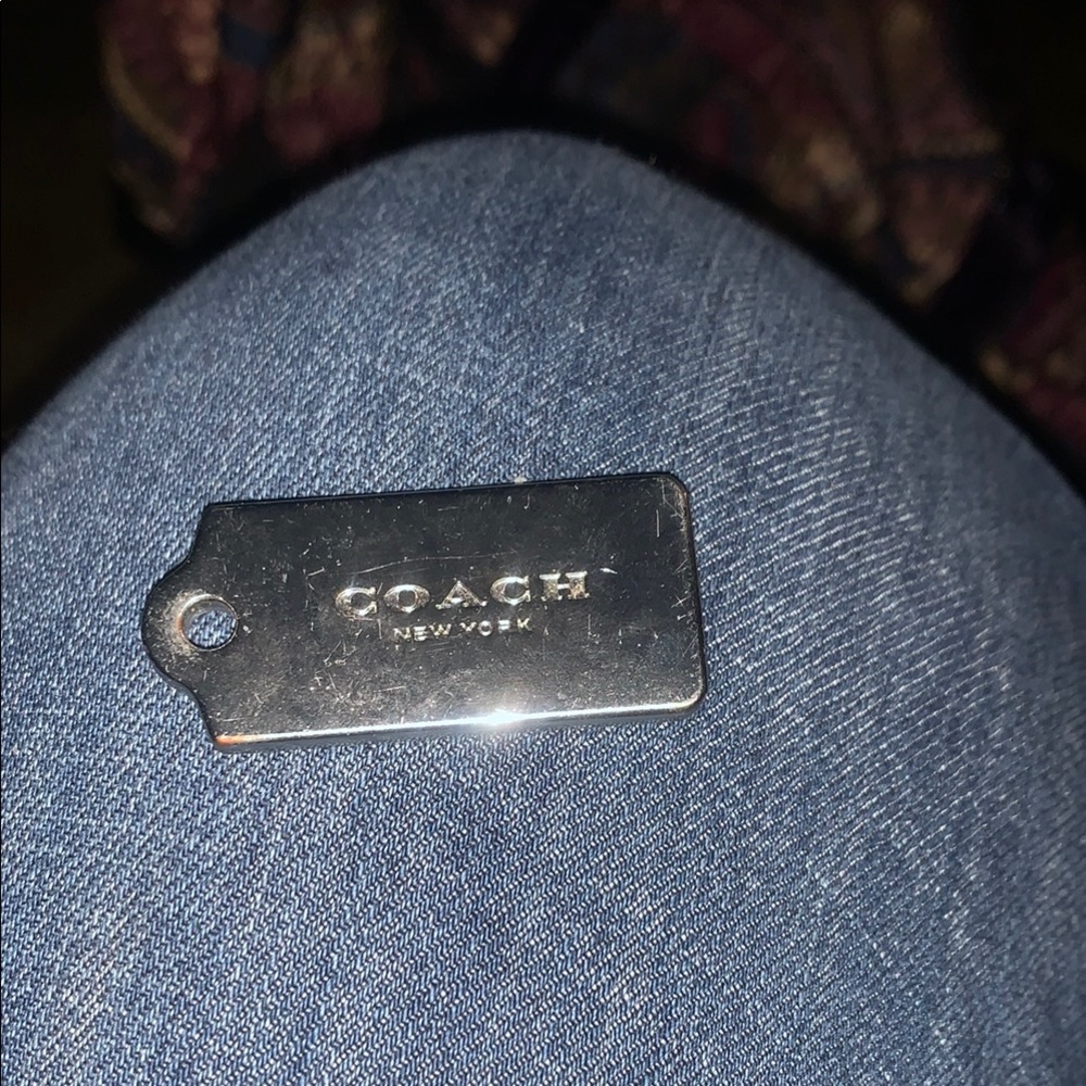 Coach Shiny Silver Tag